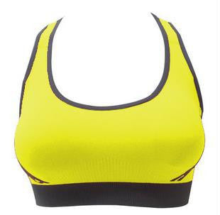 Sports Bra Women Seamless Underwear Racerback Padded Plus Size Cross Vest Wireless Running Bra